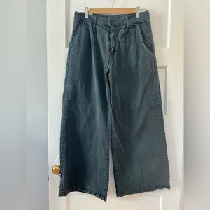 Mother pouty prep cropped cuff wide leg pants, size 30, inseam 27